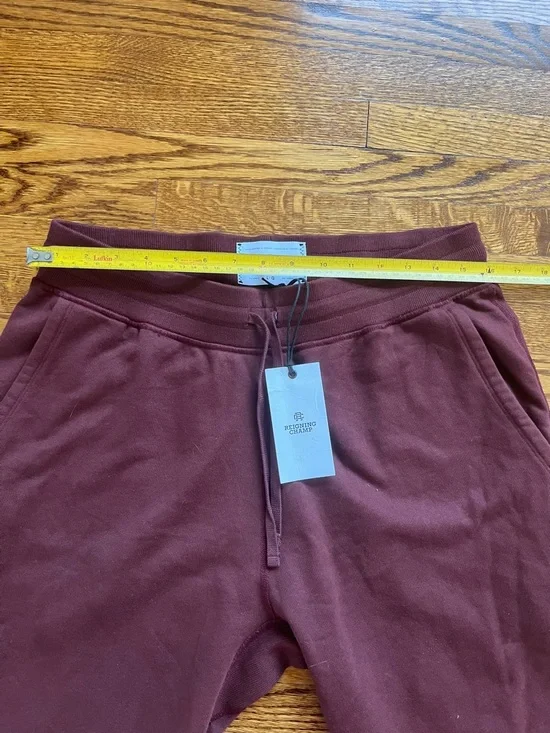 NWT Reigning Champ Men's Joggers Sweatpants Burgundy Sport Pants Large - Picture 13 of 15